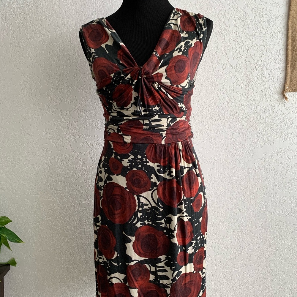 Rose Print Wedding Dress
